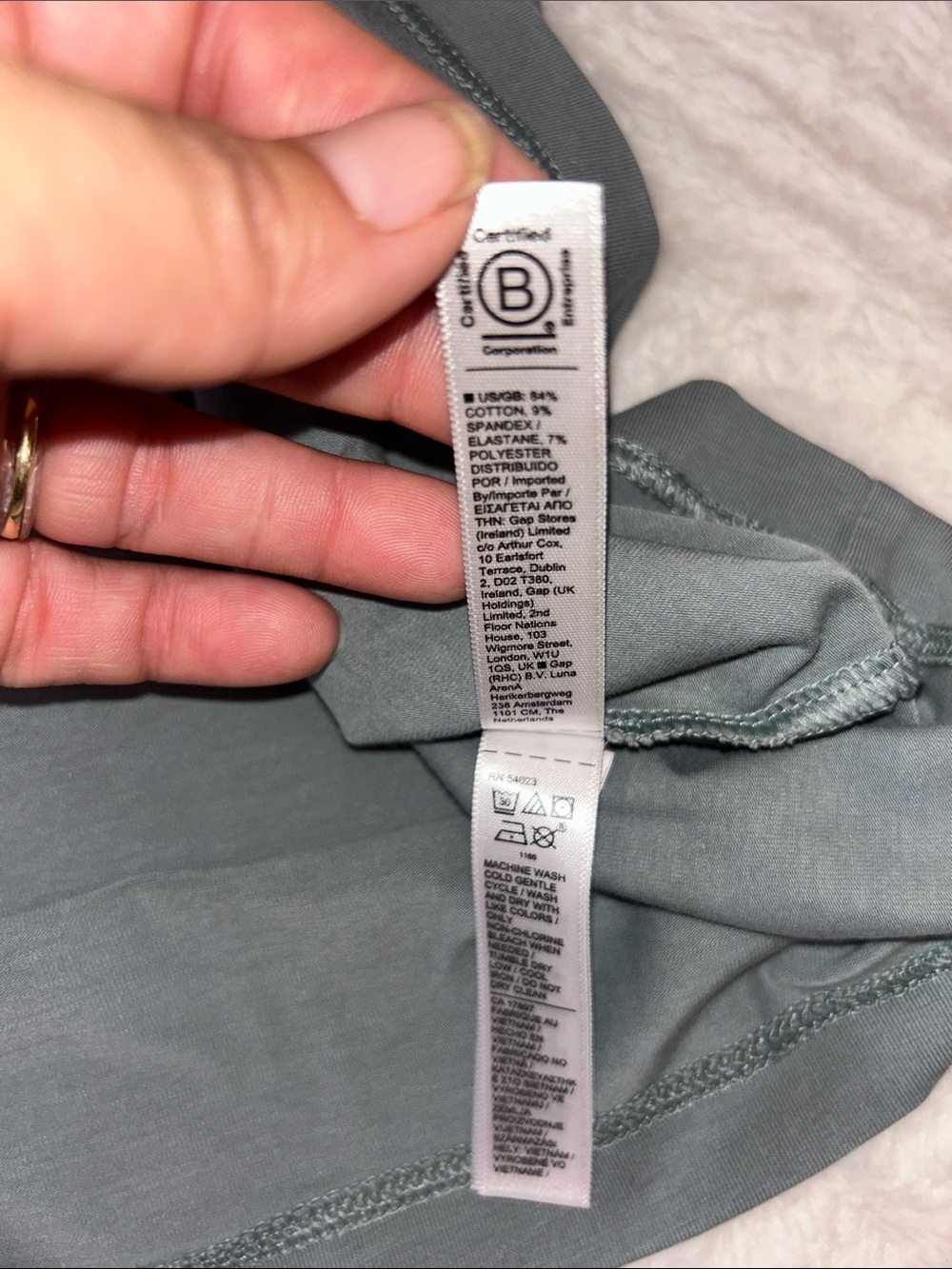 Athleta Cap Sleeve Mock Neck Tee - Slate Blue - Picture 9 of 10